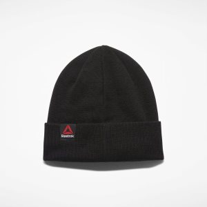 Reebok UFC Logo Beanie Mütze Herren - Schwarz - DE 984-SDT